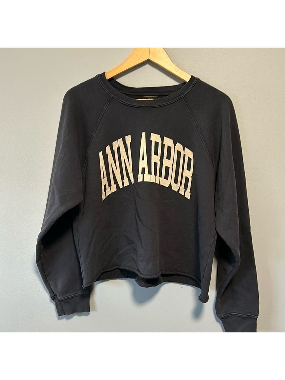 RETROBRAND Ann Arbor Crewneck Small Black